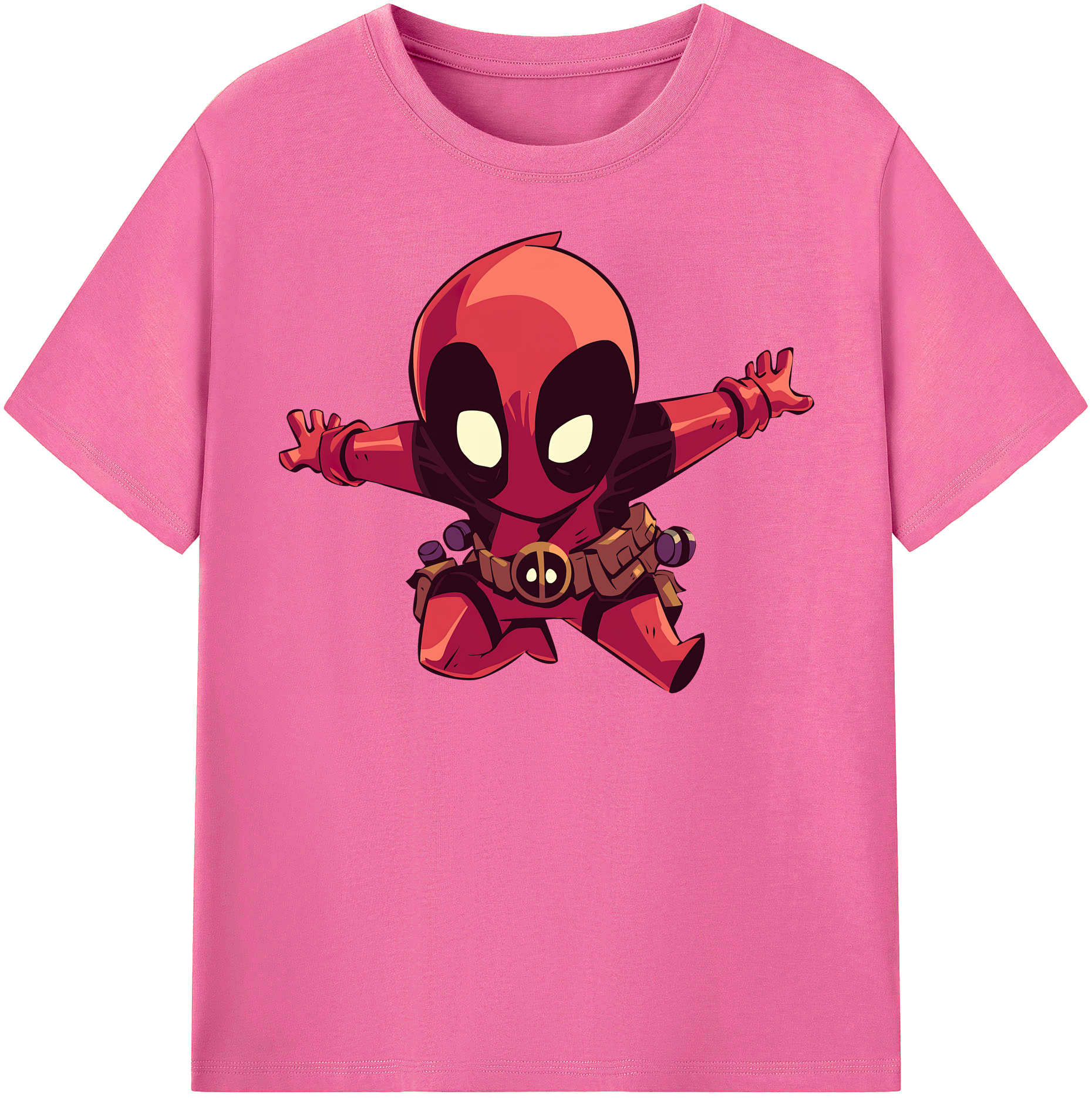 （画像用） Deadpool デッドプール レディースカジュアルプリントTシャツ（綿100％）
